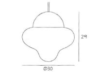 Billede af Design By Us Nutty XL Smoke Pendant Ø: 30 cm - Smoke/Black