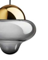 Billede af Design By Us Nutty XL Smoke Pendant Ø: 30 cm - Smoke/Gold