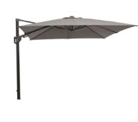 Billede af Cane-line Outdoor Hyde Luxe Tilt Parasol 300x300 cm - Taupe inkl. Hyde Luxe Parasolfod M. Hjul - Matt Grey Granite 
