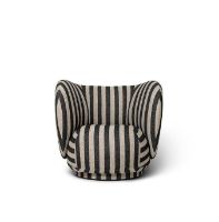 Billede af Ferm Living Rico Lounge Chair Louisiana H: 79 cm - Sand/Black 