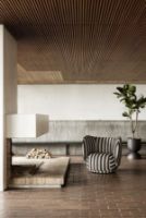 Billede af Ferm Living Rico Lounge Chair Louisiana H: 79 cm - Sand/Black 