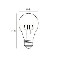 Billede af Design By Us Arbitrary Bulb Ø60 Crown E27 3,5W LED Dimmable H: 10,8 cm - Gold