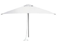 Billede af Cane-line Outdoor Habour Parasol Ø: 300 cm - White M. Parasolfod M. Hjul - Matt Grey Granite 