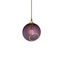 Billede af Design By Us Ballroom Pendant Ø: 20 cm - Purple Rain/Gold