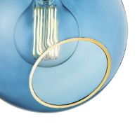Billede af Design By Us Ballroom Pendant Ø: 20 cm - Blue Sky/Gold