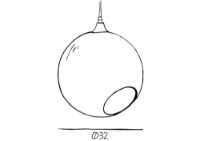 Billede af Design By Us Ballroom XL Pendant Ø: 32 cm - Rose/Gold