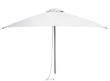 Billede af Cane-line Outdoor Habour Parasol Ø: 300 cm - White M/Grow Parasolfod M/Hjul Inkl Planteboks 50x50 cm - Lava Grey 