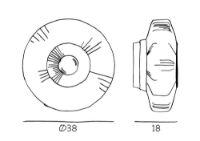 Billede af Design By Us New Wave Optic Wall XL Ø: 38 cm - Rose/Gold