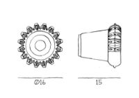 Billede af Design By Us New Wave Eyeball XL Ø: 16 cm - Gold