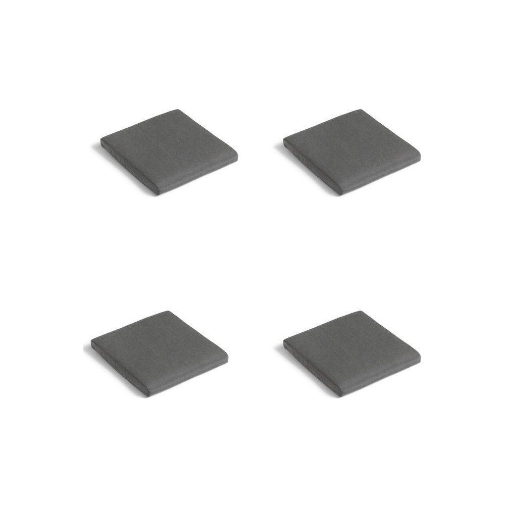 Billede af HAY Balcony Chair & Armchair Cushion 38,5x40,5 cm Sæt af 4 stk - Black Pepper