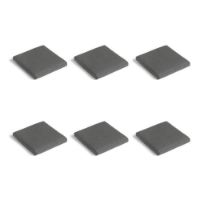 Billede af HAY Balcony Chair & Armchair Cushion 38,5x40,5 cm Sæt af 6 stk - Black Pepper