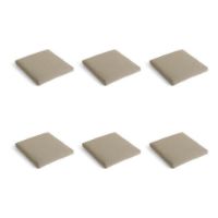 Billede af HAY Balcony Chair & Armchair Cushion 38,5x40,5 cm Sæt af 6 stk - Beige Yeast