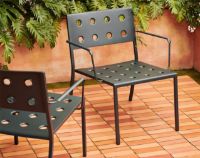Billede af HAY Balcony Low Table 50x51,5 cm + 2 Balcony Lounge Armchairs SH: 39 cm - Desert Green