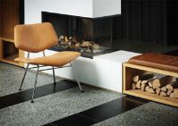 Billede af Vermund Larsen VL135 Cosy Loungestol m. armlæn SH: 40 cm - Sierra Cognac/Krom