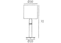 Billede af Design By Us Carnival Table Lamp H: 72 cm - Light Blue/Amber/White/Clear