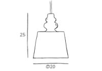 Billede af Design By Us Pollish Pendant Ø: 20 cm - Clear/White