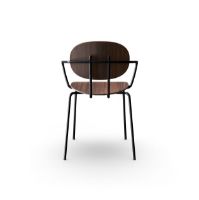 Billede af Sibast Furniture Piet Hein Chair w. Armrest  - Walnut/Black Steel
