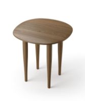 Billede af Brdr. Krüger Jari Sidebord C45 Ø: 45 cm - Røget Eg/Olieret 