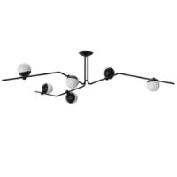 Billede af Lampefeber Baluna Chandelier 6 Ø: 20 cm - Sort