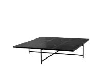 Billede af HANDVÄRK FURNITURE Coffee Table 140 140x140x32 cm - Black Steel/Black Marble