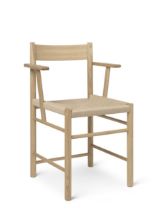 Billede af Brdr. Krüger F Chair Armrest SH: 45 cm - Oiled Oak / Natural Paper Cord 