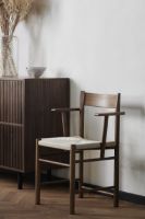 Billede af Brdr. Krüger F Chair Armrest SH: 45 cm - Fumed Oak / Webbing