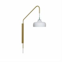 Billede af Hübsch Current Wall Light H: 111 cm - Green/Khaki