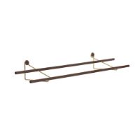 Billede af We Do Wood Shoe Rack Large L: 100 cm - Smoked Oak/Brass