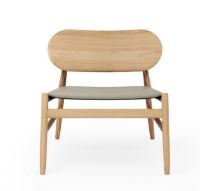 Billede af Brdr Krüger Ferdinand Lounge Stol SH: 41,5 cm - Eg/Oyster 30157