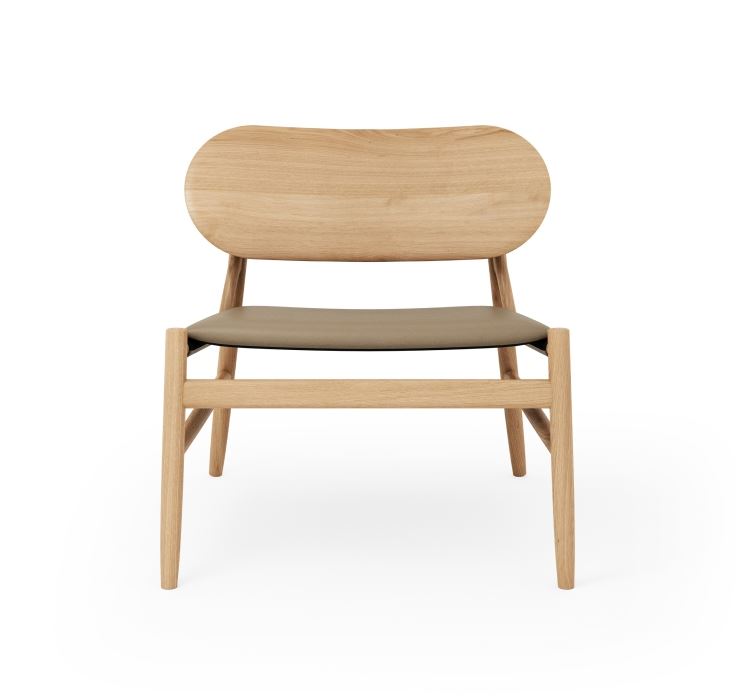 Billede af Brdr Krüger Ferdinand Lounge Stol SH: 41,5 cm - Eg/Almond 30150