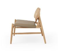 Billede af Brdr Krüger Ferdinand Lounge Stol SH: 41,5 cm - Eg/Almond 30150