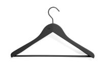Billede af HAY Soft Coat Hangers w/Bar 4 stk. - Wide Black 