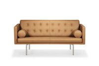 Billede af DUX Ritzy 2 Pers. Sofa L: 180 cm - Chrome/Naturale Camel