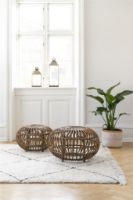 Billede af Sika-Design Ottoman Ø: 65 cm - Polished Antique 