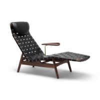 Billede af Sibast AV Egoist Chaise Lounge by Arne Vodder 1951 inkl Pude - Walnut/Black 