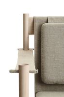 Billede af Brdr. Krüger HB Lounge Chair SH: 56,6 cm - Hvidolieret Ahorn/Canvas 