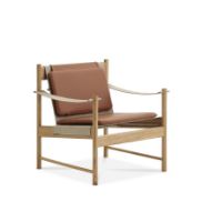 Billede af Brdr. Krüger HB Lounge Chair SH: 56,6 cm - Olieret Eg/Cognac Læder 