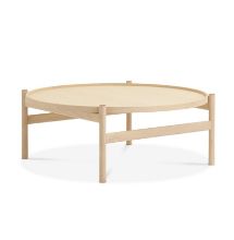 Billede af Brdr. Krüger HB Sofabord Ø: 100 cm - Hvidolieret Ahorn  