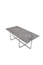 Billede af OX Denmarq NINETY LARGE Table 120x60x40 cm - Stainless Steel/Grey Italian