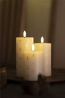 Billede af Sirius Sille Genopladelige Ø: 7,5 cm Sæt af 3 stk. - White/Gold 