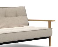 Billede af Innovation Living Splitback Frej Sovesofa L: 232 - Sort Eg/Twist Granite