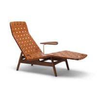 Billede af Sibast AV Egoist Chaise Lounge by Arne Vodder 1951 inkl Pude - Smoked Oak/Cognac
