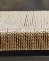 Billede af Mater Nestor Sidechair SH: 44 cm - Black Beech/Black Paper Cord Seat 