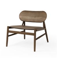 Billede af Brdr Krüger Ferdinand Lounge Stol SH: 41,5 cm - Røget Eg/Cinnamon 30146