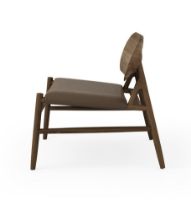 Billede af Brdr Krüger Ferdinand Lounge Stol SH: 41,5 cm - Røget Eg/Cinnamon 30146