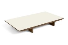 Billede af HAY CPH 30 Extendable Leaf 50x90 cm - Lacquered Walnut/Off White Linoleum