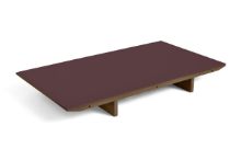 Billede af HAY CPH 30 Extendable Leaf 50x90 cm - Lacquered Walnut/Burgundy Linoleum