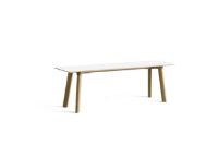 Billede af HAY CPH Deux 215 Bench 140x35x45 cm - Lacquered Solid Oak/Pearl White Laminate