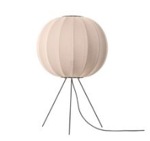 Billede af Made By Hand Knit-Wit Round Floor Medium Ø: 60 cm - Sand Stone