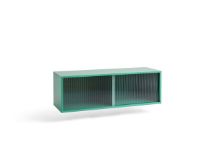 Billede af HAY Colour Wall Cabinet M w. Glass Doors 120x39x39 cm - Dark Mint